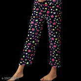 Assorted color, warm fleece soft pajama for winter girls, free size (30in waist, 40in length)